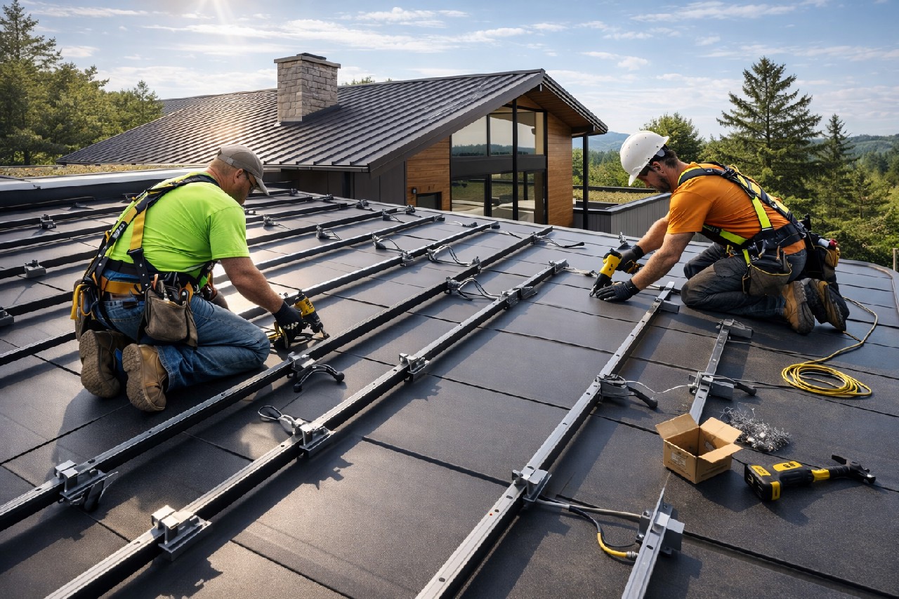 Wood Shake Roof Installation service photo